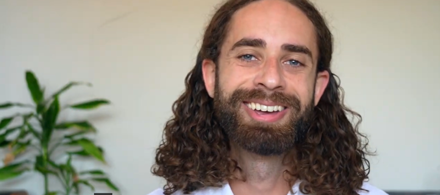 Jordan Wiener, smiling, before his short introduction
